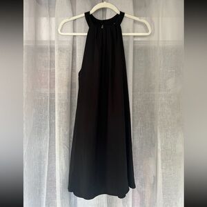 One Love Black Halter Mini Dress Size M